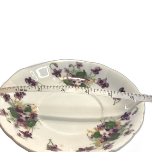 Vintage Norcrest Sweet Violet 6/747 China 6.5" saucer - Picture 6 of 7